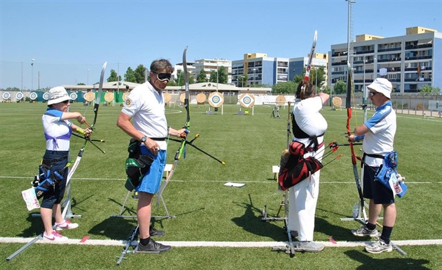 Linea di Tiro Visually Impaired per le finali del Titolo Assoluto (Ruisi vs. Contini - Peruffo vs. Chiapello)